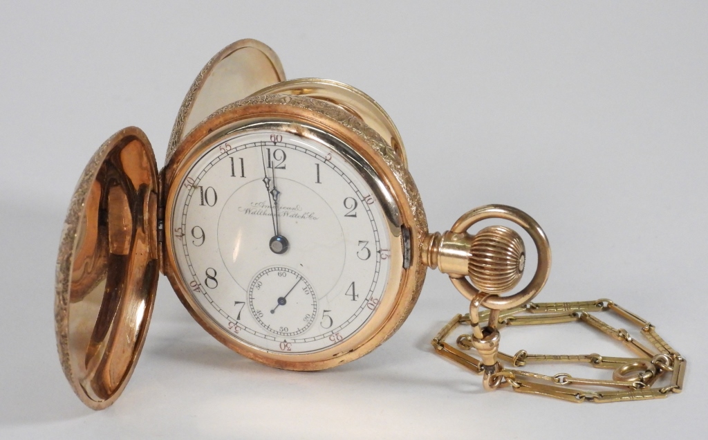 WALTHAM 14K GOLD HUNTERS CASE