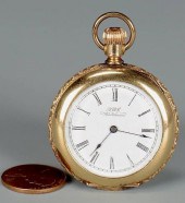 WALTHAM 14K GOLD POCKET WATCH1