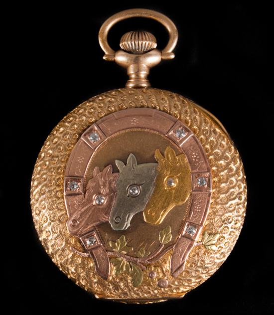 Waltham 14K tri-color gold and