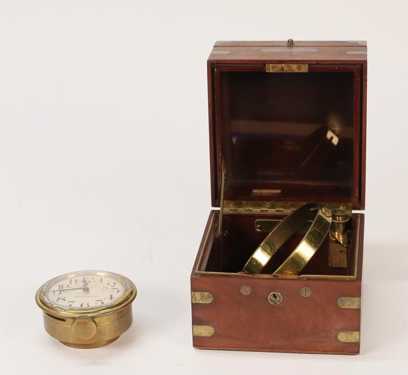 WALTHAM 8 DAYS SHIP CLOCKA