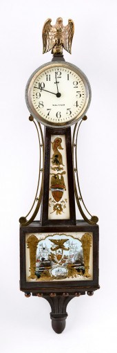 WALTHAM BANJO CLOCK 20TH CENTU