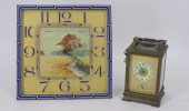 WALTHAM BRONZE ENAMELED CLOCK
