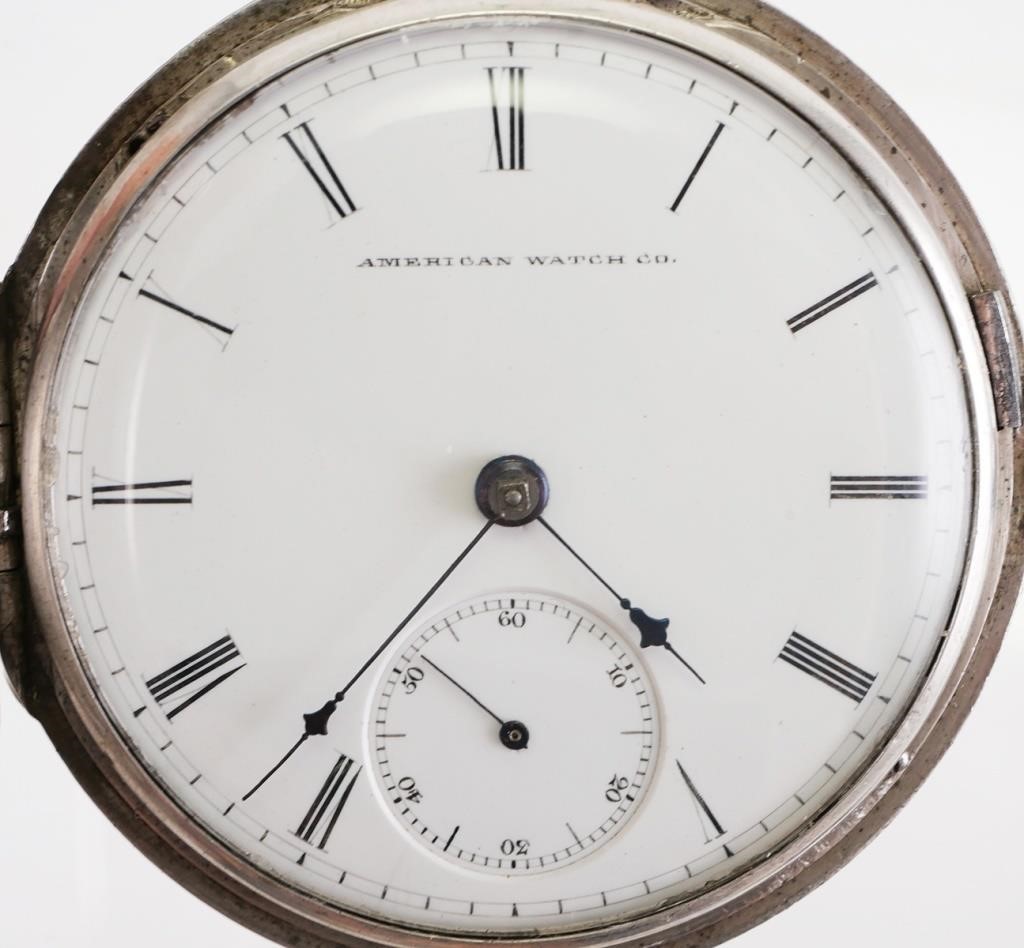 WALTHAM COIN SILVER HUNTER POCKET