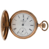 WALTHAM GOLD-FILLED HUNTING CA