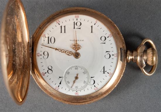 Waltham heavy 14K gold engraved