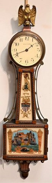 WALTHAM MINIATURE BANJO CLOCK