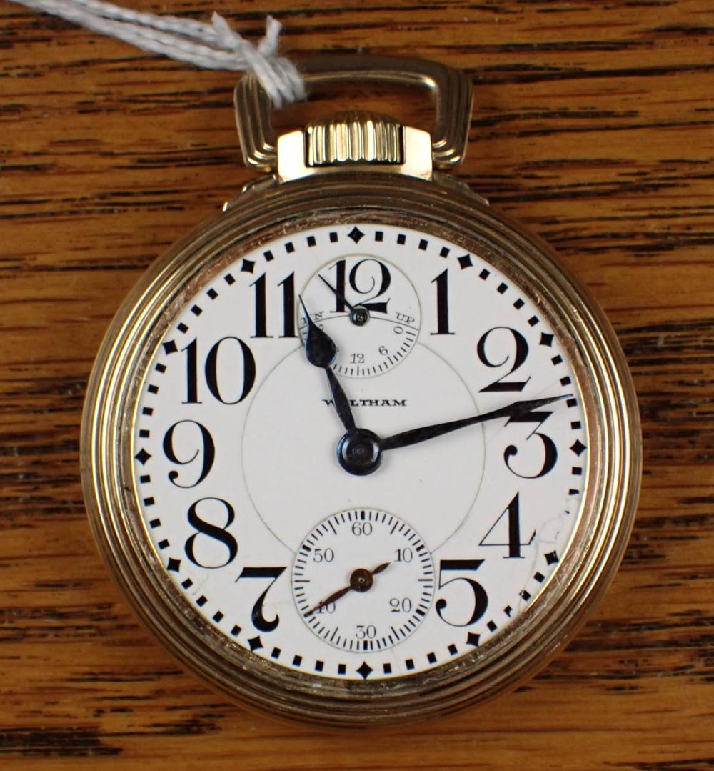 WALTHAM MODEL 1908 OPEN FACE POCKET