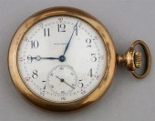 WALTHAM OPEN FACED POCKETWATCH