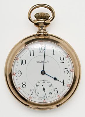 Waltham pocket watch, 14 kt. yellow