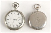 WALTHAM SILVER OPEN FACE POCKE