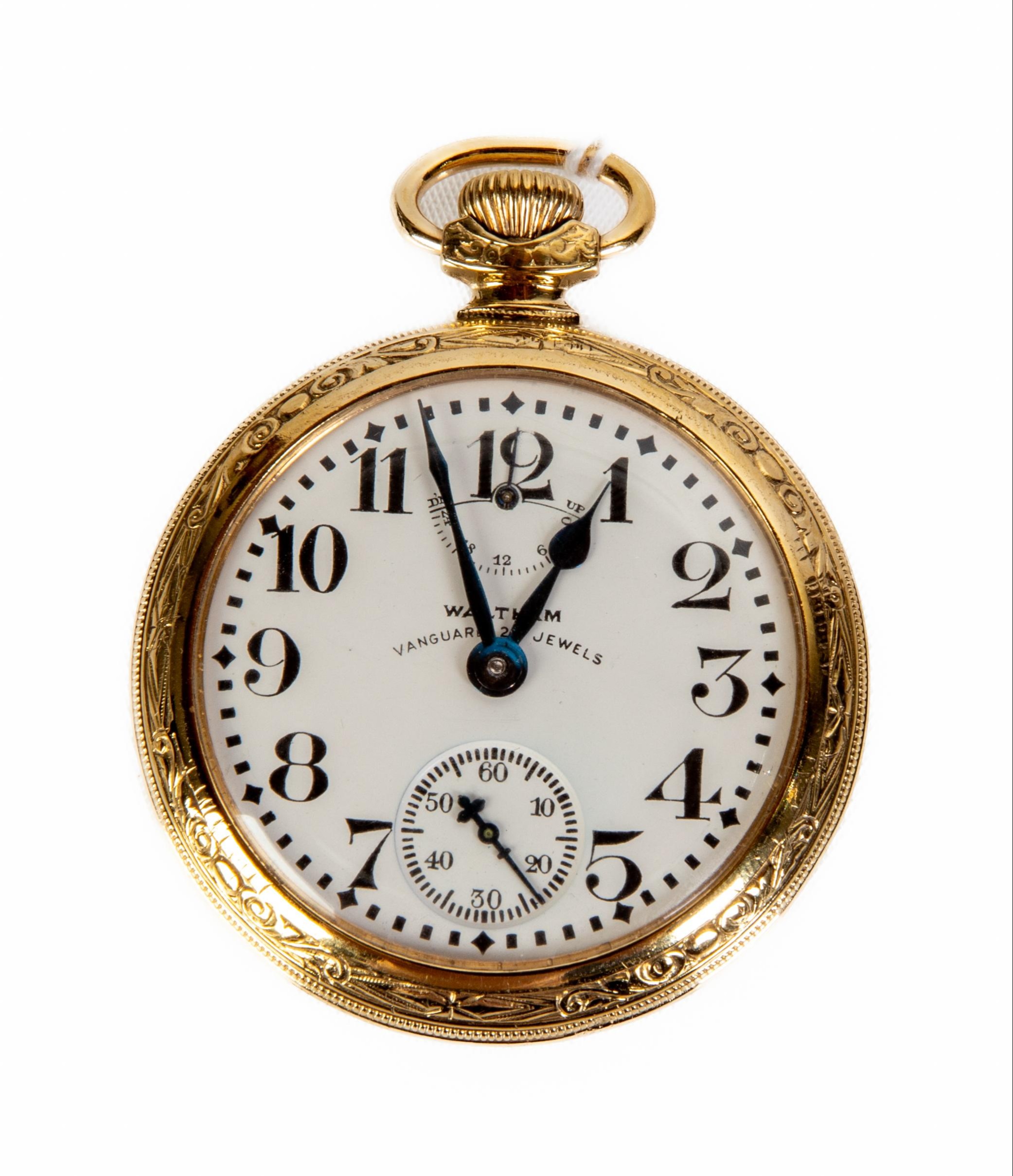 WALTHAM VANGUARD POCKET WATCH 21
