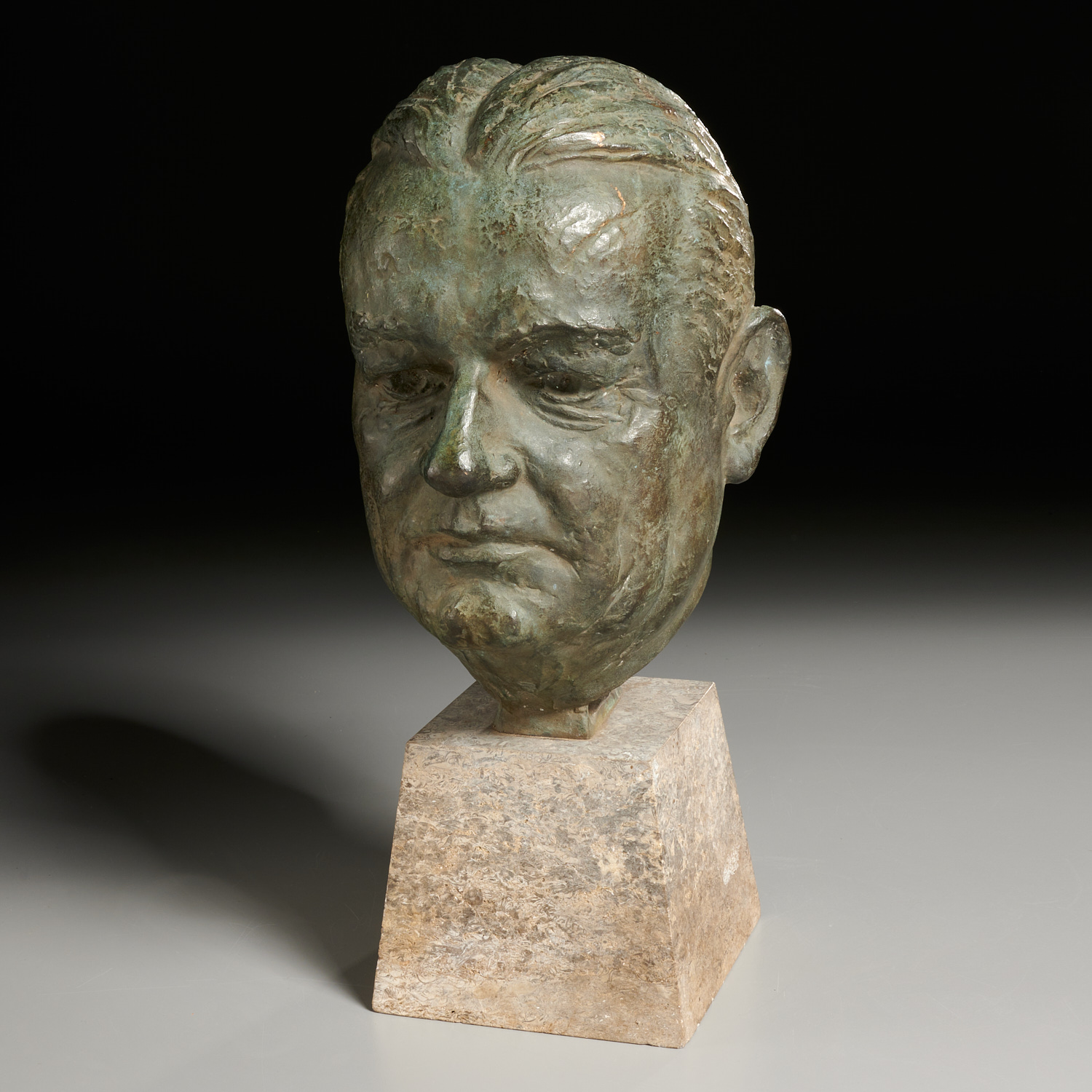 WALTHER WOLFF, BRONZE BUST