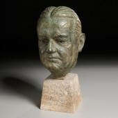 WALTHER WOLFF, BRONZE BUST Wal