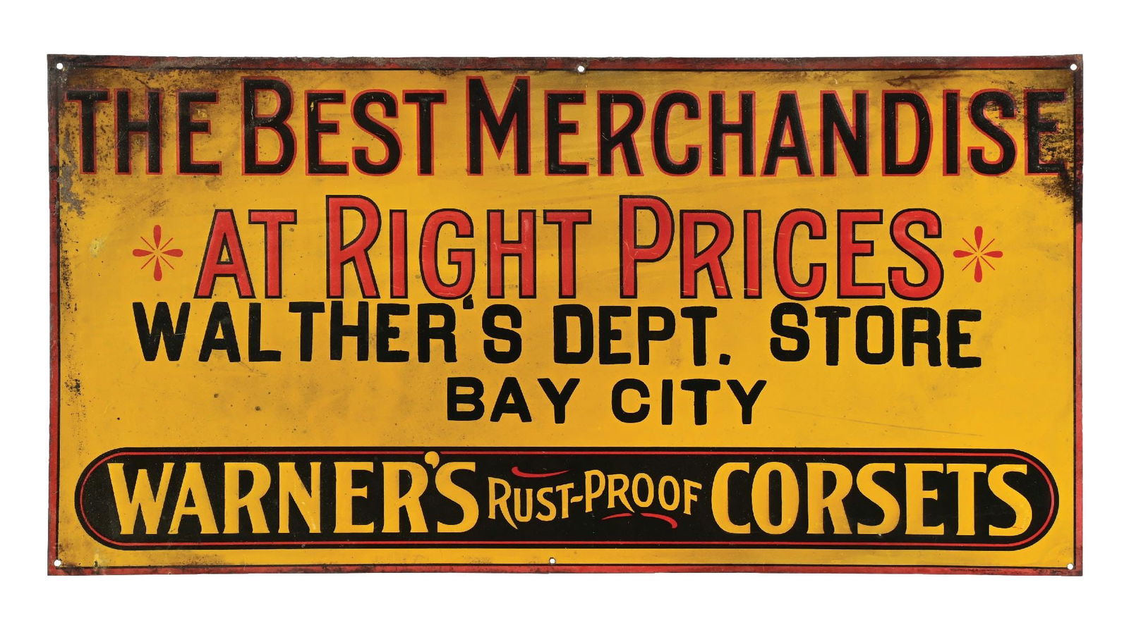 WALTHER'S DEPARTMENT STORE TIN
