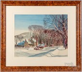 WALTON BLODGETT WATERCOLOR ON