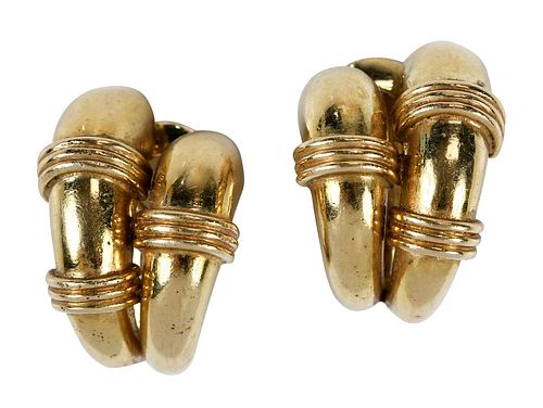 WANDER 14KT. EARCLIPShalf hoops