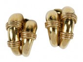 WANDER 14KT. EARCLIPShalf hoop