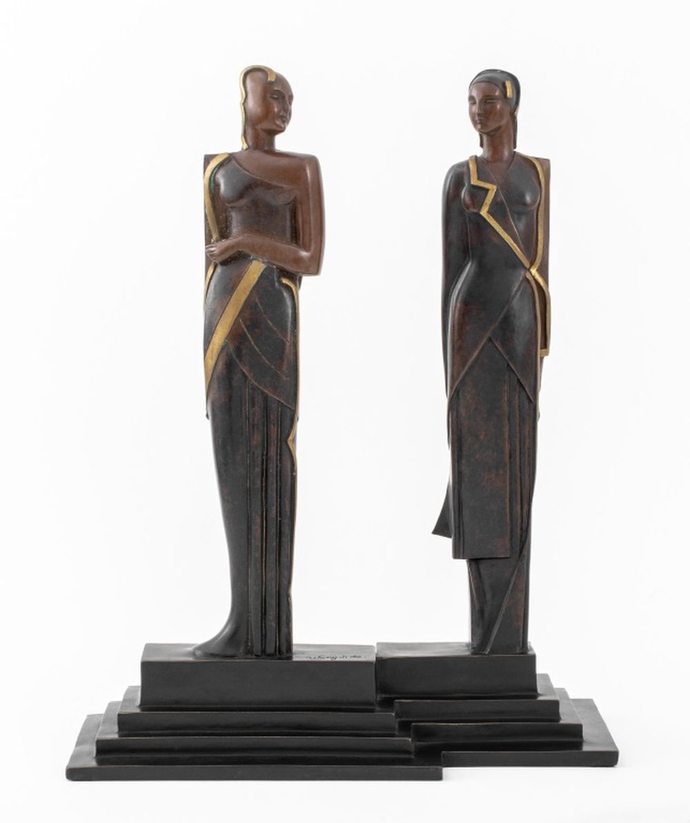 WANG JIDA "EAST & WEST" BRONZE