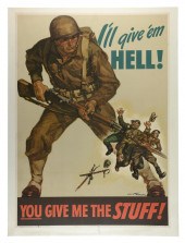 WAR BOND POSTER "I'LL GIVE 'EM