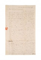 WAR OF 1812, HANDWRITTEN LETTE