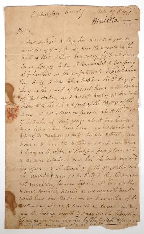 WAR OF 1812, HISTORIC CONTENT