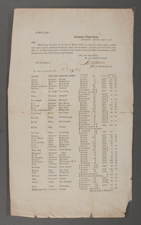 [War of 1812] Original part-printed