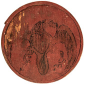 WAR OF 1812 RED PAINTED CHEESE