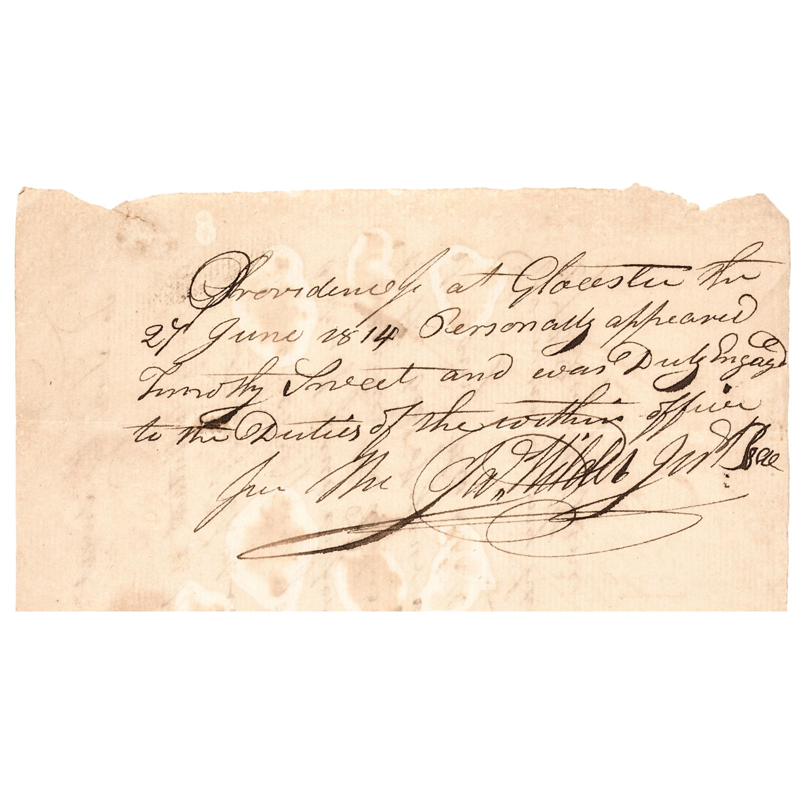 WAR OF 1812 RHODE ISLAND MILITIA
