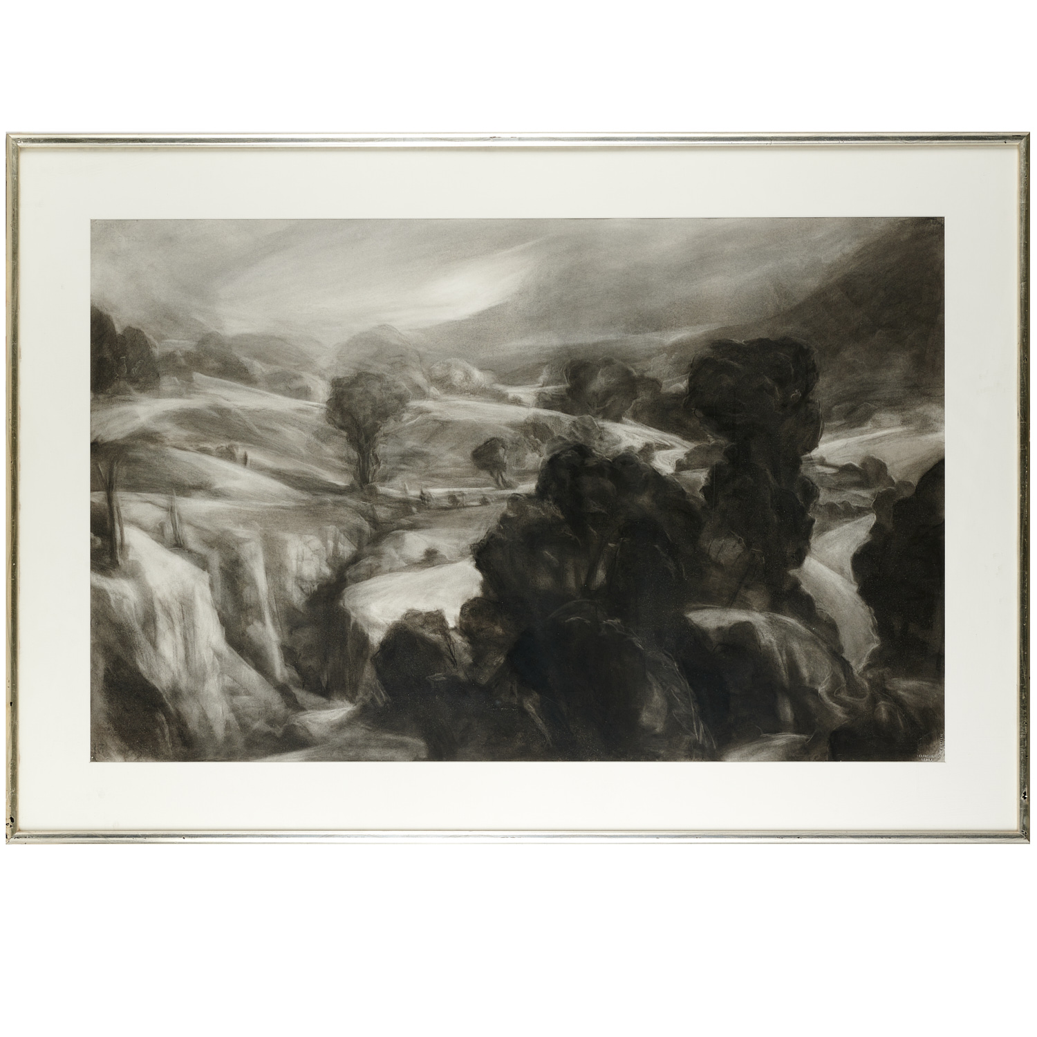 WARD DAVENNY, LARGE CHARCOAL