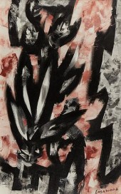 WARD LOCKWOOD "BLACK AND CORAL
