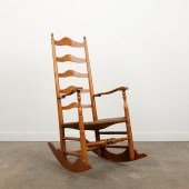 WARE LADDER-BACK ROCKING CHAIR