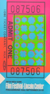 WARHOL "LINCOLN CENTER TICKET"