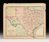 WARNER & BEERS, "MAP OF TEXAS,