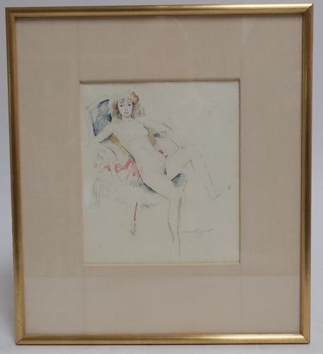 WARREN BRANDT, SEATED NUDE