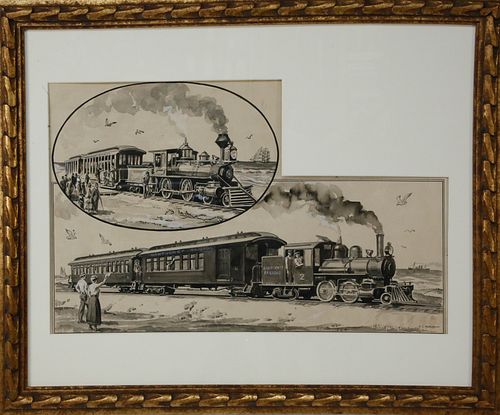 WARREN CHASE MERRITT PEN, INK AND