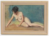 WARREN DAVIS LOUNGING NUDE FIG