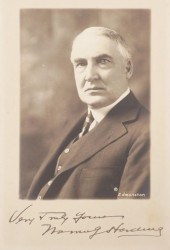 WARREN G. HARDING AUTOGRAPHAut