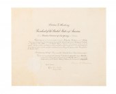 WARREN HARDING SIGNED APPOINTM
