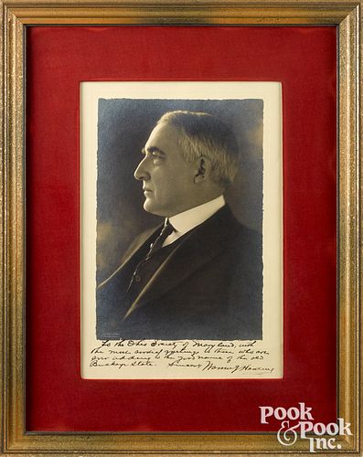 WARREN HARDING SIGNED