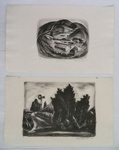 WARREN NEWCOMBE 2 LITHOGRAPHSW