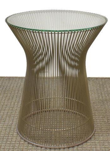 WARREN PLATNER KNOLL GLASS-TOP