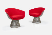 WARREN PLATNER, LOUNGE CHAIRS