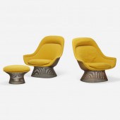Warren Platner. Lounge chairs,