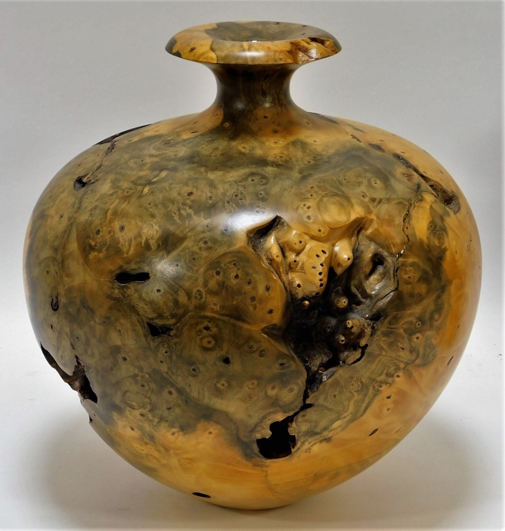 WARREN VIENNEAU TURNED BURL WOOD