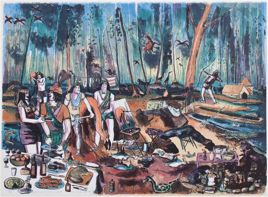 Warrington Colescott (American b.