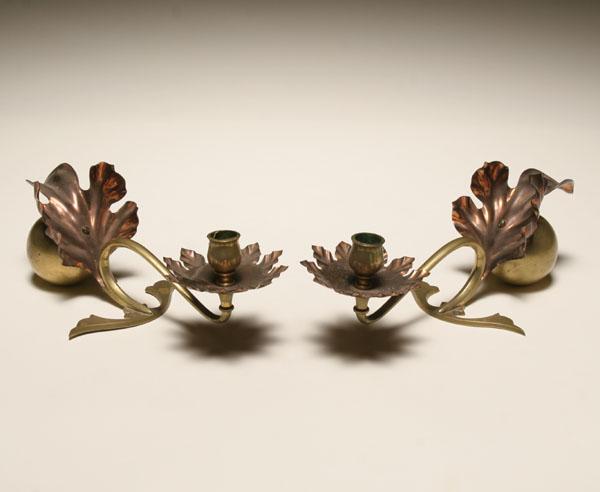 W.A.S. Benson candlesticks of