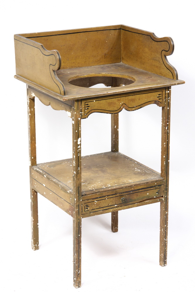 WASH STAND - 19th c. pine wash