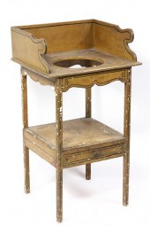 WASH STAND - 19th c. pine wash