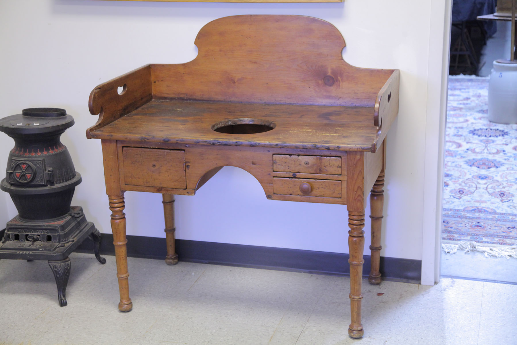 WASH STAND.  American  mid 19th