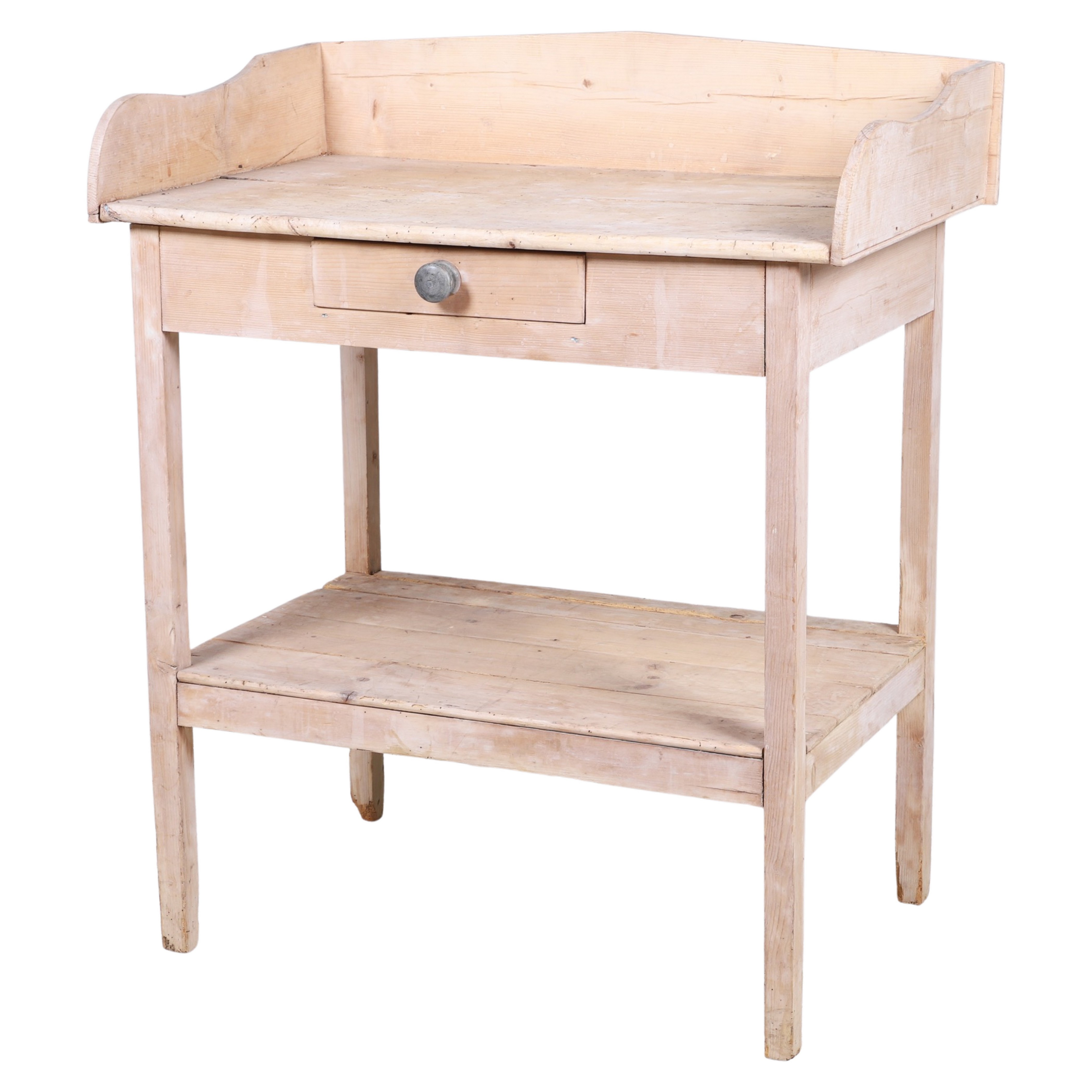 Washed Pine dry sink, one drawer,